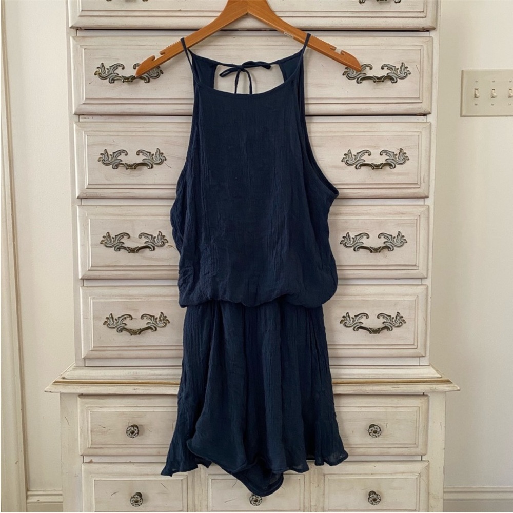 Vici Navy Blue Jumpsuit